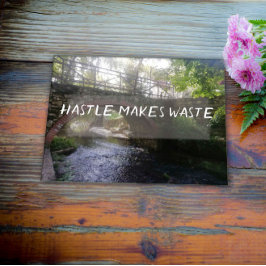 急いで無駄な諺の橋のポスターを作る ポスター