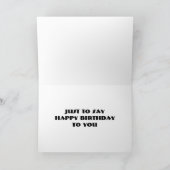 急いで行く誕生日 カード (内部)