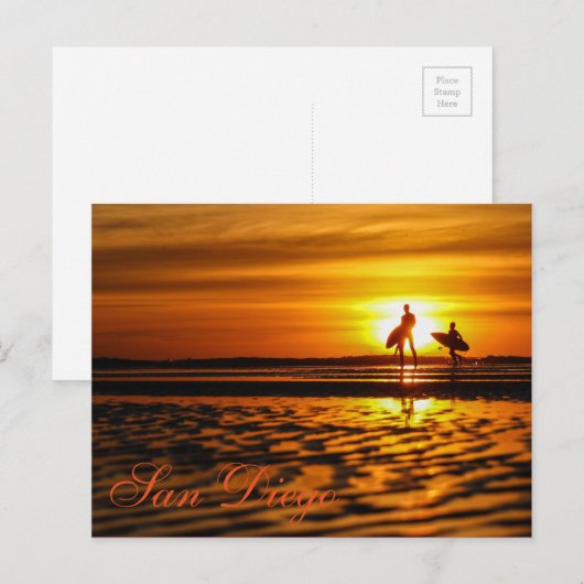 急いで行く ポストカード (正面/裏面)