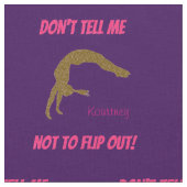 急いで逃げるなんて言うなよ！体操 ファブリック (クローズアップ)