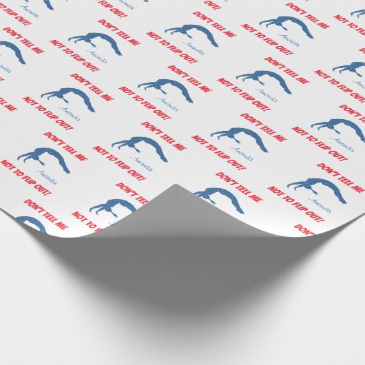 急いで逃げるなんて言うなよ！体操 ラッピングペーパー (角)