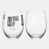 急いで飲買み眼鏡 ステムなしワイングラス (左)