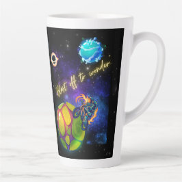 急いで～に行疑問に思く カフェラテマグ