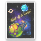 急いで～に行疑問に思く シール (正面)