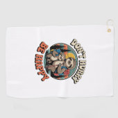 急いで、幸せなスロッスハイキングチーム ゴルフタオル (横)