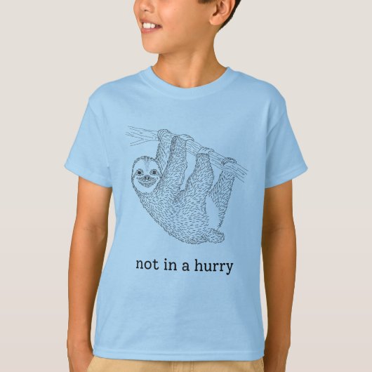 急いでTシャツを着ない Tシャツ (正面)