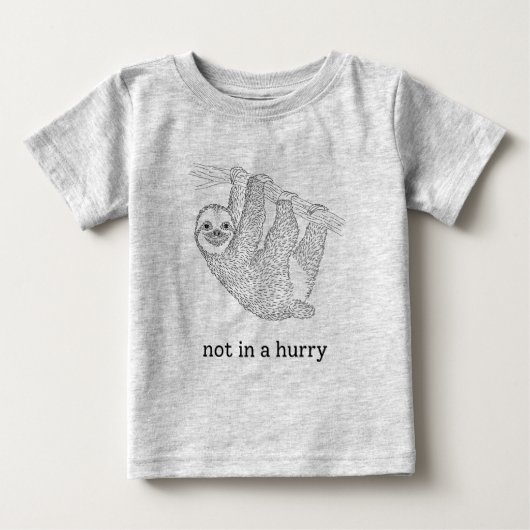 急がない ベビーTシャツ (正面)