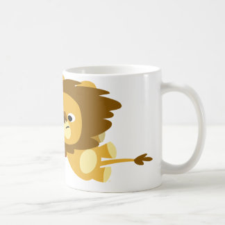 急ぎのマグカップに入ったかわいい漫画ライオン コーヒーマグカップ