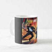 急ぎの時間だ コーヒーマグカップ (正面左)