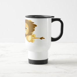 急ぎの通勤マグのかわいい漫画ライオン トラベルマグ