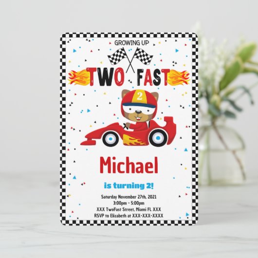 急ぎの飾り付け 招待状 (スタンド正面)