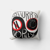 急ぐな、休むな クッション (正面)