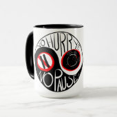 急ぐな、休むな マグカップ (正面左)