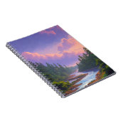 急ぐ川と松の森 ノートブック (右側)