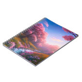 急ぐ流れが開花する桜と調和 ノートブック (左側)