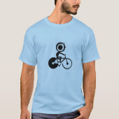 急げ！バイクもしくは自転車に乗る人 Tシャツ (正面)