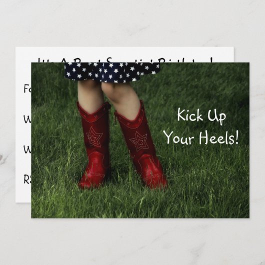 急げ！ 招待状 (正面/裏面)