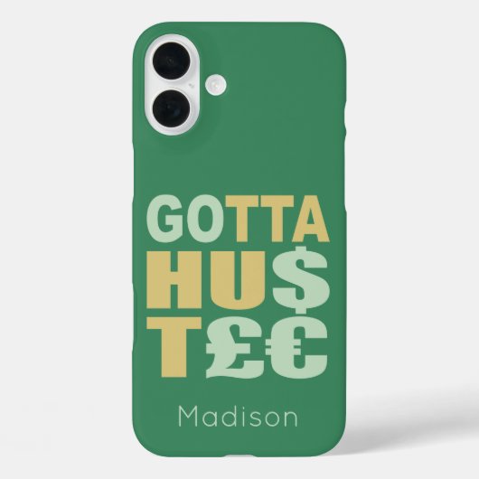 急げ/ HU$T£€名前をカスタムするの電話ケース Case-Mate iPhoneケース (裏面)