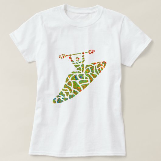急なカヤックは浸します Tシャツ (デザイン正面)