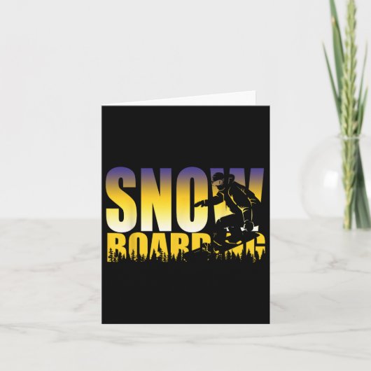 急なスノーボーディンググニャリーギフト カード (正面)