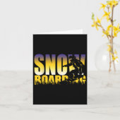 急なスノーボーディンググニャリーギフト カード (黄色い花)