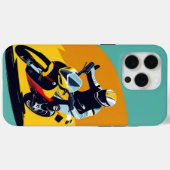 急なターンに傾く自動自転車 Case-Mate iPhoneケース (裏面 (横))