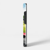 急なターンに傾く自動自転車 iPhoneケース (左側面)