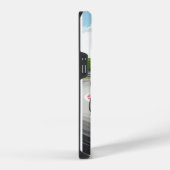 急なターンに傾く自動自転車 iPhoneケース (右側面)