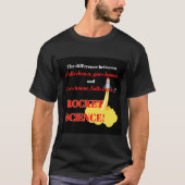 急な予定外の分解ロケットサイエンス Tシャツ (正面)
