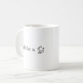 急な動きがあないで下さい コーヒーマグカップ (正面左)