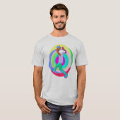 急な動きのダンスのロゴ Tシャツ (正面フル)