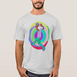 急な動きのダンスのロゴ Tシャツ