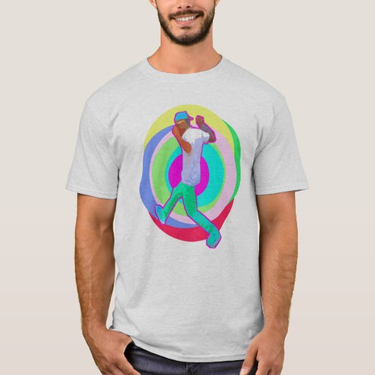 急な動きのダンスのロゴ Tシャツ (正面)