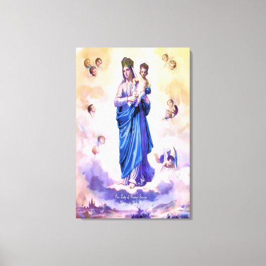 急な成功の女神 キャンバスプリント (正面)