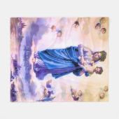 急な成功の女神 フリースブランケット (正面(横))