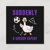 急にサッカーの専門家ぶるな スクエア名刺 (裏面)