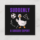 急にサッカーの専門家ぶるな スクエア名刺 (正面)