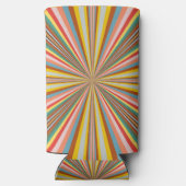 急カラフル発レトロストライプ スリム缶クーラー (裏面)