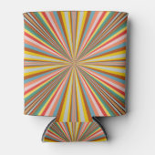 急カラフル発レトロストライプ 缶クーラー (正面)