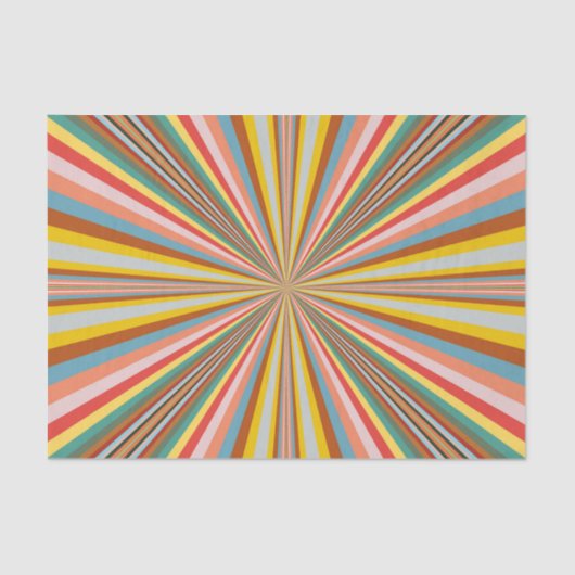 急カラフル発レトロストライプ 薄葉紙 (正面)