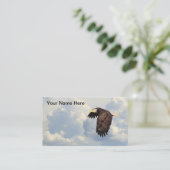 急上昇したワシ 名刺 (スタンド正面)