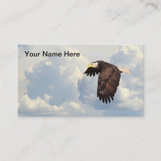 急上昇したワシ 名刺 (正面)