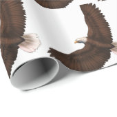 急上昇した白頭鷲 ラッピングペーパー (ロールコーナー)