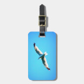 急上昇するカモメラベル ラゲッジタグ (正面縦)