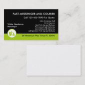 急使およびメッセンジャー・サービス 名刺 (正面/裏面)