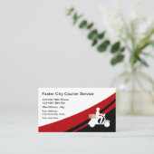 急使およびメッセンジャー・サービス 名刺 (スタンド正面)