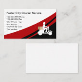 急使およびメッセンジャー・サービス 名刺 (正面/裏面)