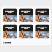 急保にクガーが寄り添って スクエアシール (シート)