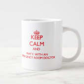 急保急パーティー医師と冷静に ジャンボコーヒーマグカップ (右)