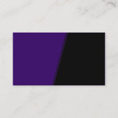 急勾配 – 濃い紫と黒 名刺 (裏面)
